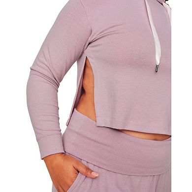 Jilianne Women's Plus-Size Cropped Hoodie