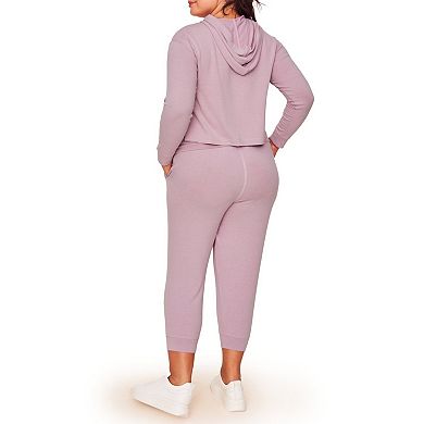 Jilianne Women's Plus-Size Cropped Hoodie