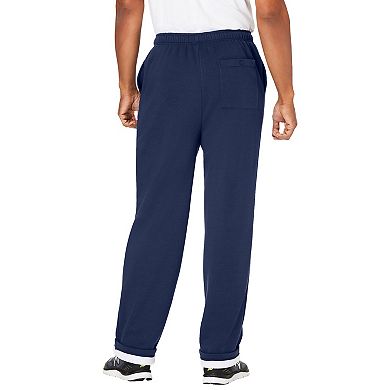 KingSize Men's Big & Tall Sherpa Lined Full Elastic Sweatpants