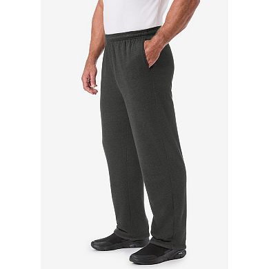 KingSize Men's Big & Tall Sherpa Lined Full Elastic Sweatpants