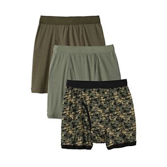 KingSize Men's Big & Tall Cotton Boxer Briefs 3-Pack
