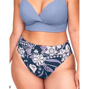 Nina Women's Plus-Size Swimwear High-Waist Bikini Bottom