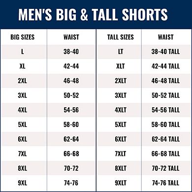 KingSize Men's Big & Tall Comfort Flex Full Elastic Shorts