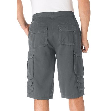 KingSize Men's Big & Tall 14 Side Elastic Cargo Shorts