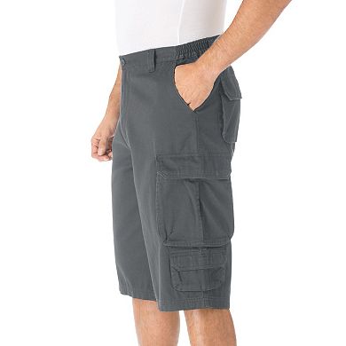 KingSize Men's Big & Tall 14"" Side Elastic Cargo Shorts