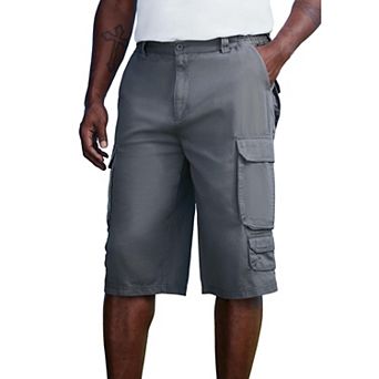 KingSize Men's Big & Tall 14 Side Elastic Cargo Shorts