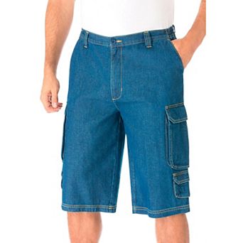 KingSize Men's Big & Tall 14 Side Elastic Cargo Shorts