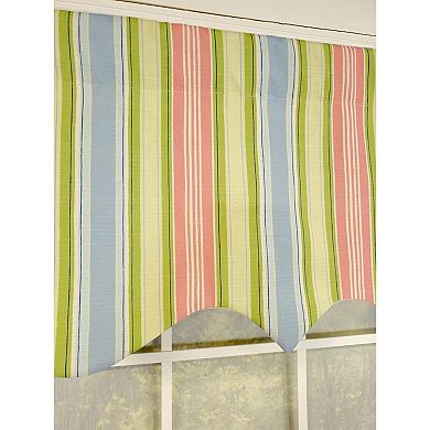 Bay Stripe Regal Lining Luxurious And Elegant Window Treatment Valance