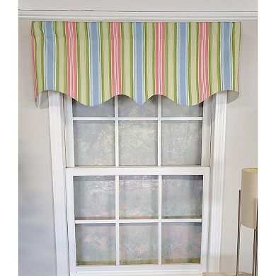 Bay Stripe Regal Lining Luxurious And Elegant Window Treatment Valance