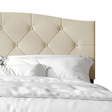 Minimalist Linen Platform Bed
