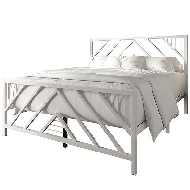 Simple Metal Platform Bed