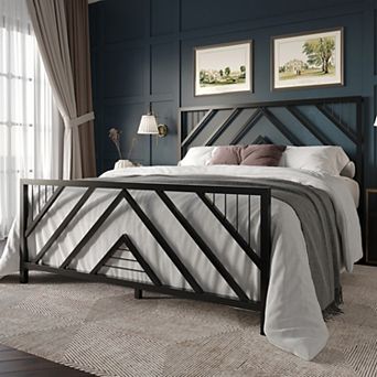 Simple Metal Platform Bed
