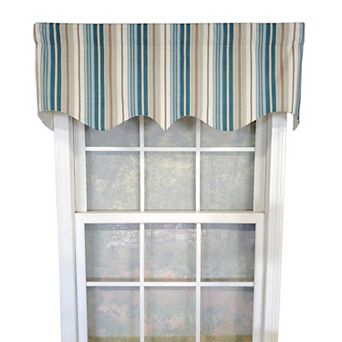 Elisa Stripe Regal 100% Cotton With Fully Lined 3" Rod Pocket High Quality Spot Clean Valance