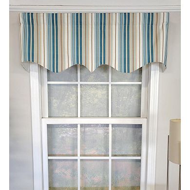 Elisa Stripe Regal 100% Cotton With Fully Lined 3" Rod Pocket High Quality Spot Clean Valance