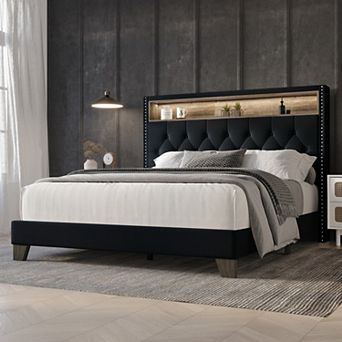 Classic Linen Bookcase Bed