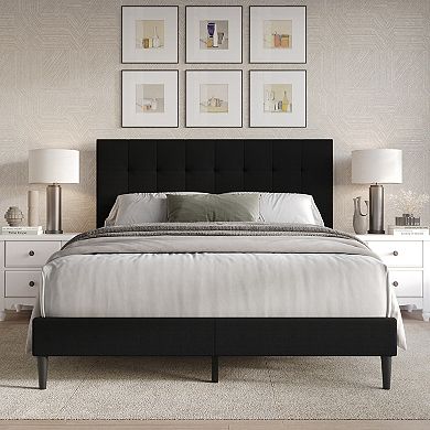 Elegance Linen Platform Bed