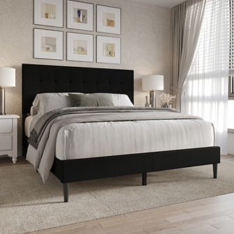 Elegance Linen Platform Bed