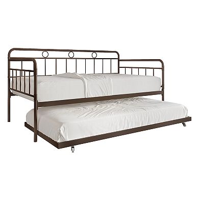 Elegance Twin Size Metal Daybed With Trundle