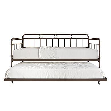 Elegance Twin Size Metal Daybed With Trundle