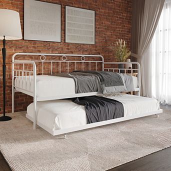 Elegance Twin Size Metal Daybed With Trundle
