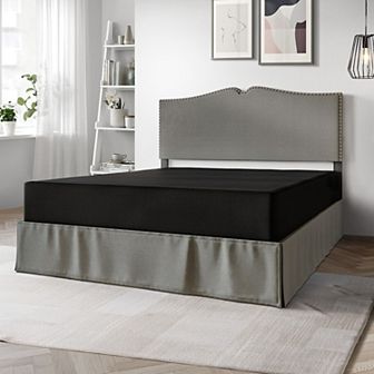 Simple Linen Wooden Box Spring