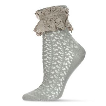 Whimsy Lace Combed Cotton Women's Ankle Socks