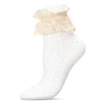 Whimsy Lace Combed Cotton Women's Ankle Socks