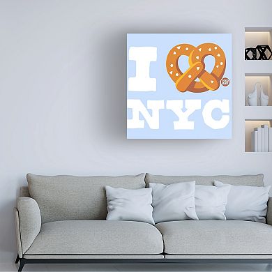 toddart I Love NYC Pretzel Canvas Art