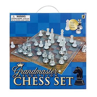 Zummy 14" Glass Chess Set