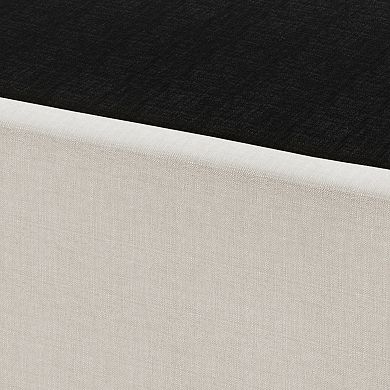 5" Minimalist Linen Wooden Box Spring
