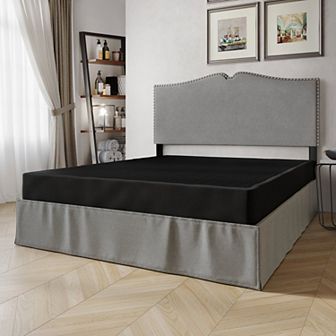 5" Minimalist Linen Wooden Box Spring