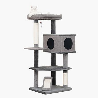 Catry Minimalistic Contemporary Cat Tree - 49", 5 Level, Large, Yara