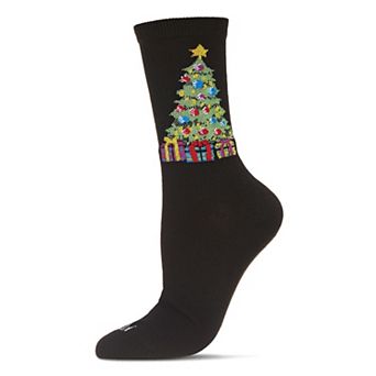 Tree & Presents Holiday Crew Sock