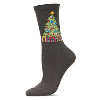 Tree & Presents Holiday Crew Sock