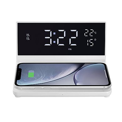 ChargeX Pro - Wireless Charging Alarm Clock for All Wireless Charging Smartphones