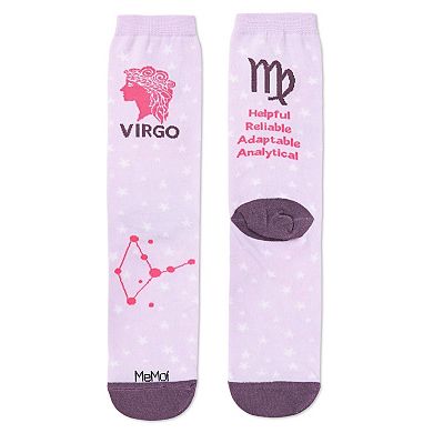 Virgo Zodiac Sign Crew Sock