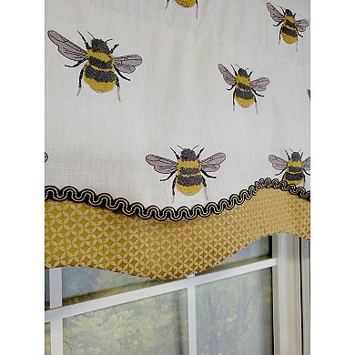 Busy Bee Glory 3" Rod Pocket Lining Luxurious And Elegant Window Treatment Valance