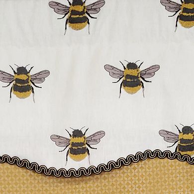 Busy Bee Glory 3" Rod Pocket Lining Luxurious And Elegant Window Treatment Valance