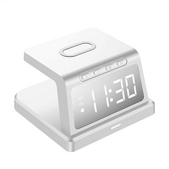 ChargeX Rise - Wireless Charging Alarm Clock with 3 Alarms