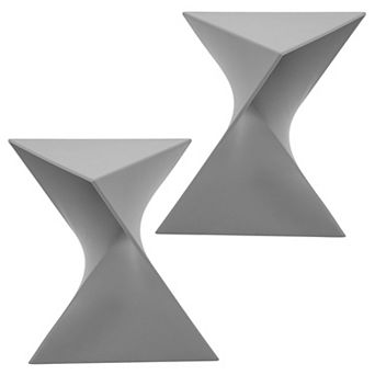 Leisuremod Randolph Modern Side Table Set Of 2