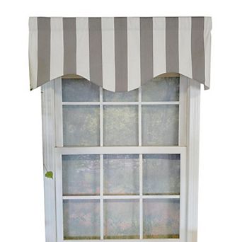 Cabana Stripe Cornice 3" Rod Pocket Lining Luxurious And Elegant Window Treatment Valance