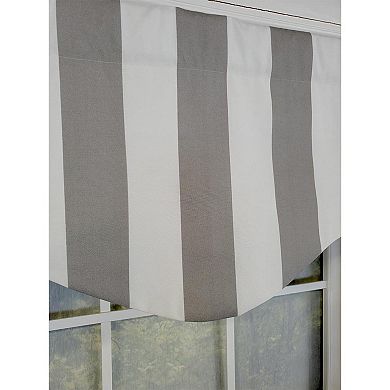 Cabana Stripe Cornice 3" Rod Pocket Lining Luxurious And Elegant Window Treatment Valance