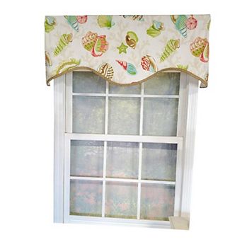 Bay Beach Cornice 3" Rod Pocket Lining Luxurious And Elegant Window Treatment Valance