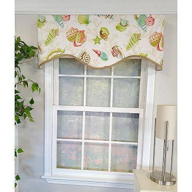 Bay Beach Cornice 3" Rod Pocket Lining Luxurious And Elegant Window Treatment Valance