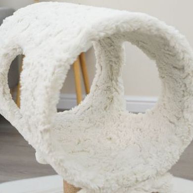Petpals Minimalistic Fished Shaped Cat Perch - 28"h, 2 Level, Medium, Space Needle