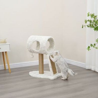 Petpals Minimalistic Fished Shaped Cat Perch - 28"h, 2 Level, Medium, Space Needle