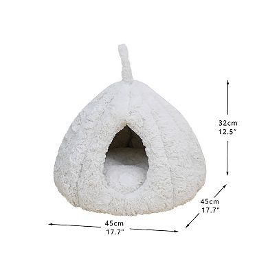 Petpals Anxiety Calming Cat Bed - 12"h, Attachable, Medium, Rose Hut