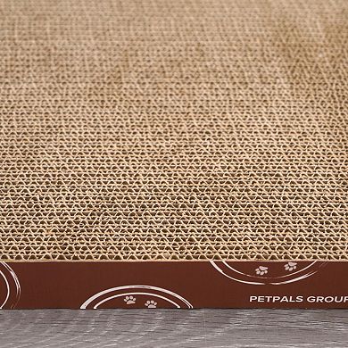 PetPals Cardboard Scratcher - 12"H, Four-Pack, Replaceable, Cardboard Scratcher