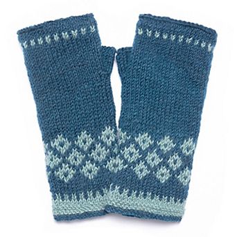 Feelgoodz Women’s Artisan Hand-Knit Vail Winter Wool Half Mitten