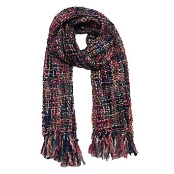 Feelgoodz Artisan Woven Stella Acrylic Multi Colored Winter Scarf